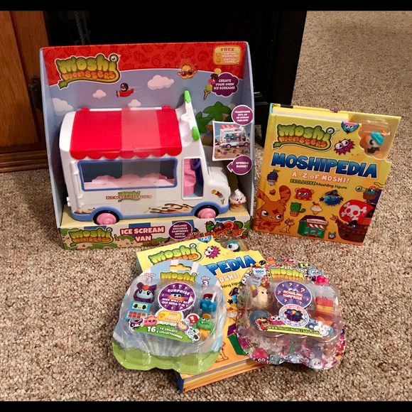 NEW Lot MOSHI MONSTERS Ice Cream Truck Figure More - Picture 1 of 8